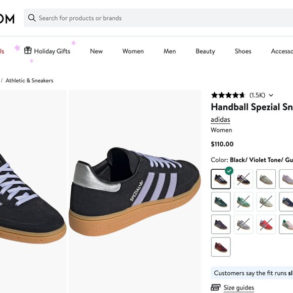 Adidas Handball Spezial Black/ Violet/ Gum - Picture 12 of 12